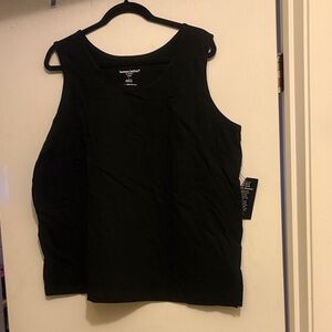 NWT-Woman Within Classic Black Tank Top